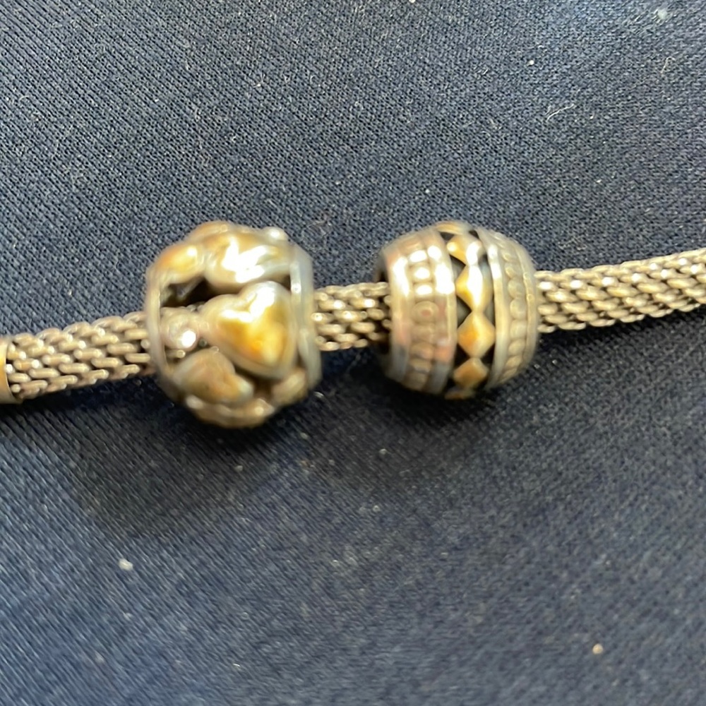 Two Brighton Two Tone Charms Hearats